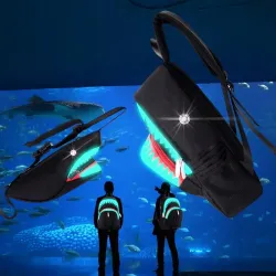 USB Charging - Luminous Backpack - Shark