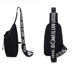 Luminous chest / shoulder bag - backpack - USB charging port