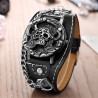 Skull design - quartz watch - leather strap - unisexWatches