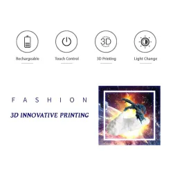 3D dragon - LED night lamp
