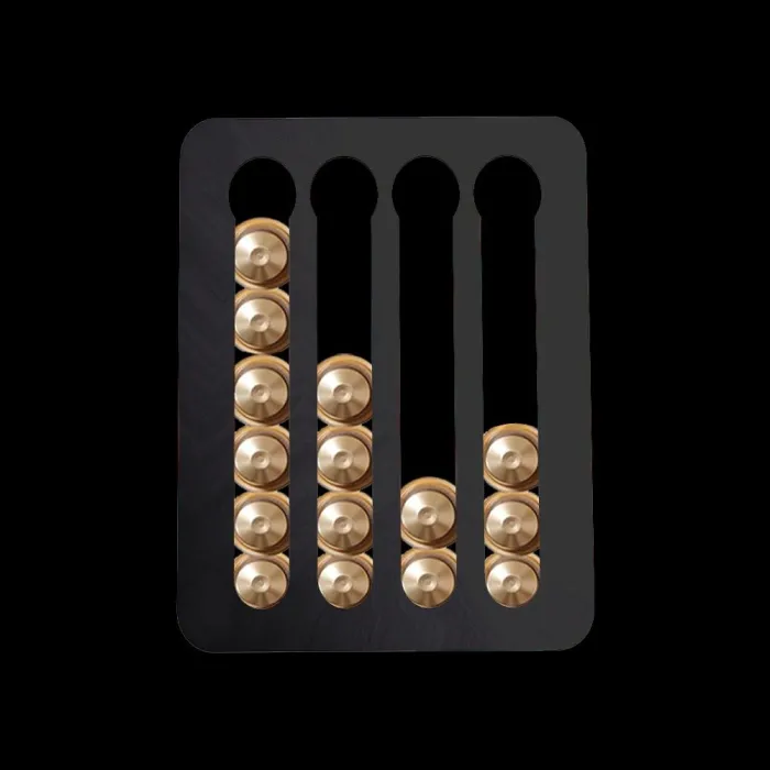 Nespresso coffee capsules holder - tower rack with adhesive tape - rotatable