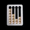 Nespresso coffee capsules holder - tower rack with adhesive tape - rotatable