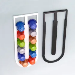 Nespresso coffee capsules holder with self adhesive sticker