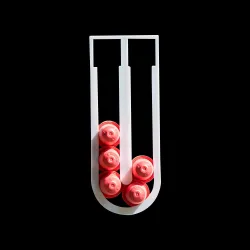 Nespresso coffee capsules holder with self adhesive sticker