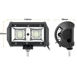 54W Car Light - LED Work Light Bar - 3000K - ATV - Tractor - Truck - Car