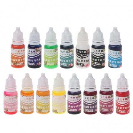 10ML - Epoxy - Resin - Pigment - UV - Coloring Dye - Colorant - 15 Colors