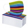 50 pieces - 3 layer mouth / face mask - disposable - anti pollution - Rainbow