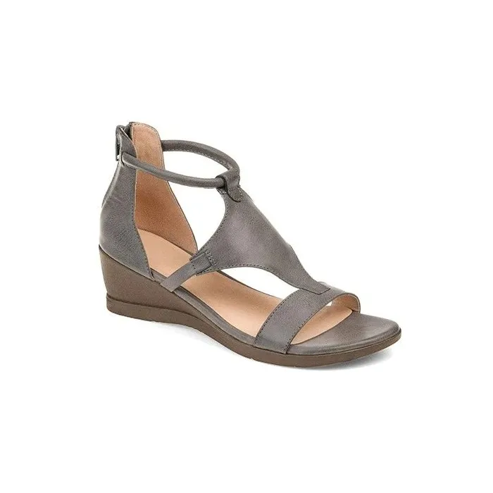 Summer Sandals - Mid Heels - Vintage - Black - Brown - Grey - Red