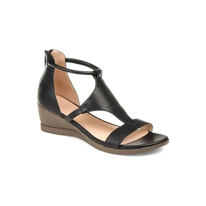 Summer Sandals - Mid Heels - Vintage - Black - Brown - Grey - Red