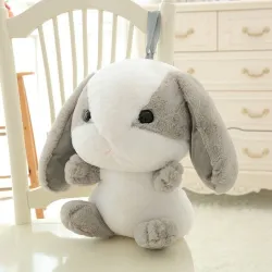 Bunny - rabbit - plush toy - pillow - small backpack - 45cm