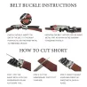 Genuine leather luxury belt with automatic buckle