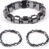 Elastic bracelet with beads - magnetic therapy