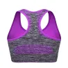 Shockproof fitness bra with push up - padded top