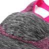 Shockproof fitness bra with push up - padded top