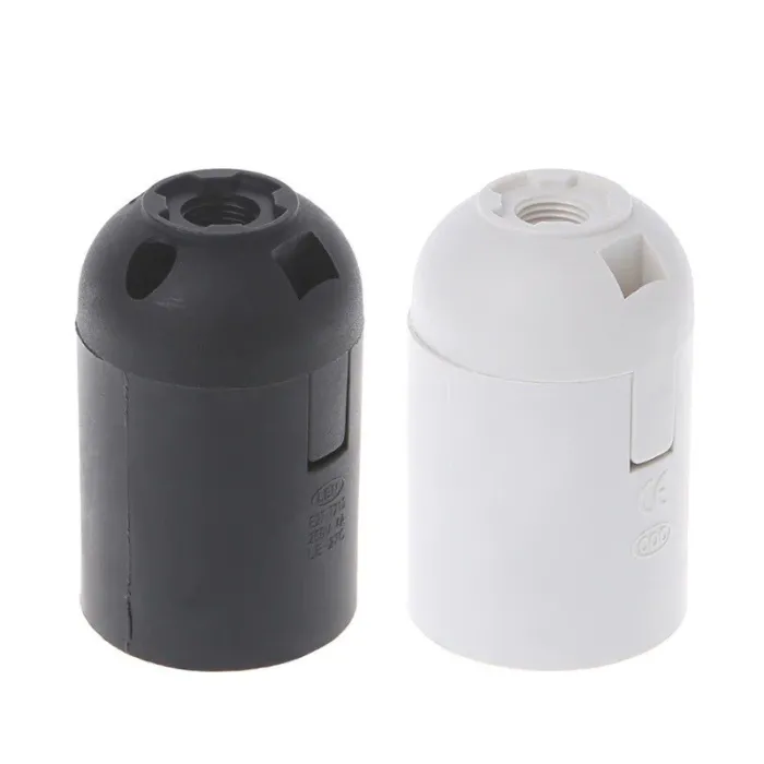 CE approved - E27 - Plastic Lamp - Black - White - 10pcs