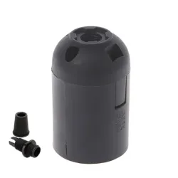 CE approved - E27 - Plastic Lamp - Black - White - 10pcs