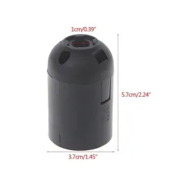CE approved - E27 - Plastic Lamp - Black - White - 10pcs