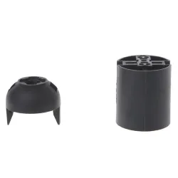 CE approved - E27 - Plastic Lamp - Black - White - 10pcs