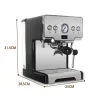 Coffee maker machine - semi-automatic - 15 Bar