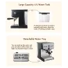 Coffee maker machine - semi-automatic - 15 Bar