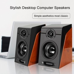 Wood grain speakers - bass stereo - computer speakersSpeakers