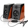 Wood grain speakers - bass stereo - computer speakersSpeakers