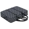Classic business bag - plaid leather - briefcaseBags