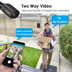 5 MP - 1920P HD - wireless security camera - two way audio - WiFi - support Onvif - waterproofSecurity cameras