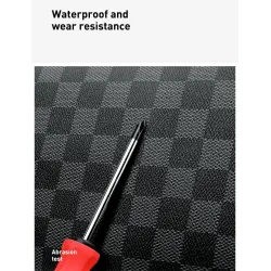 Polo backpack - plaid design - USB charging port - waterproof