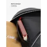 Polo backpack - plaid design - USB charging port - waterproof