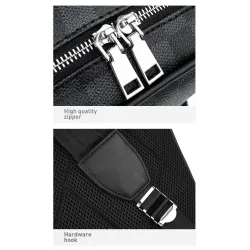 Polo backpack - plaid design - USB charging port - waterproof