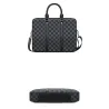 Classic business bag - plaid leather - briefcaseBags
