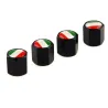 Italian flag - stainless steel - black - 4pcs/set - car values