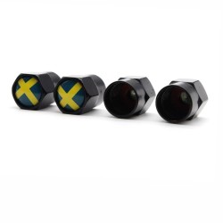 4Pcs/set - sweden flag - valve capsStyling parts