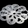 Coffee decoration - plastic stencil - 16 pieces