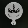 Unicorn coffee design - coffee art - stencils - 4 pieces