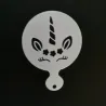 Unicorn coffee design - coffee art - stencils - 4 pieces
