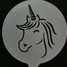 Unicorn coffee design - coffee art - stencils - 4 pieces