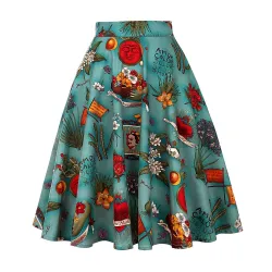 Vintage - retro - 50s - tropical floral skirts