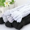 3/6/8/10MM - White/black - Flat Elastic Bands - DIY sewing