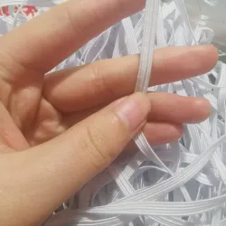 3/6/8/10MM - White/black - Flat Elastic Bands - DIY sewing