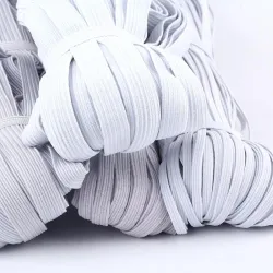3/6/8/10MM - White/black - Flat Elastic Bands - DIY sewing
