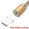 LED Magnetic USB Cable - Fast Charging - Type C - Micro USB - iOS