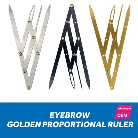 Stainless steel - Eyebrow Caliber - Measure Tool - Gold - Black - Silver