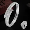 Gold-color bracelet - love bangles