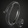 Gold-color bracelet - love bangles