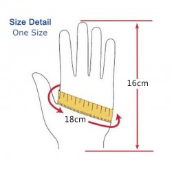 Leather gloves - half finger design - with rivets - unisexGloves