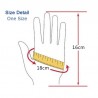 Leather gloves - half finger design - with rivets - unisexGloves