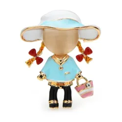 Carry Bag Girl - Brooches