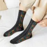 Embroidery Flower Socks - Ethnic Style - Women